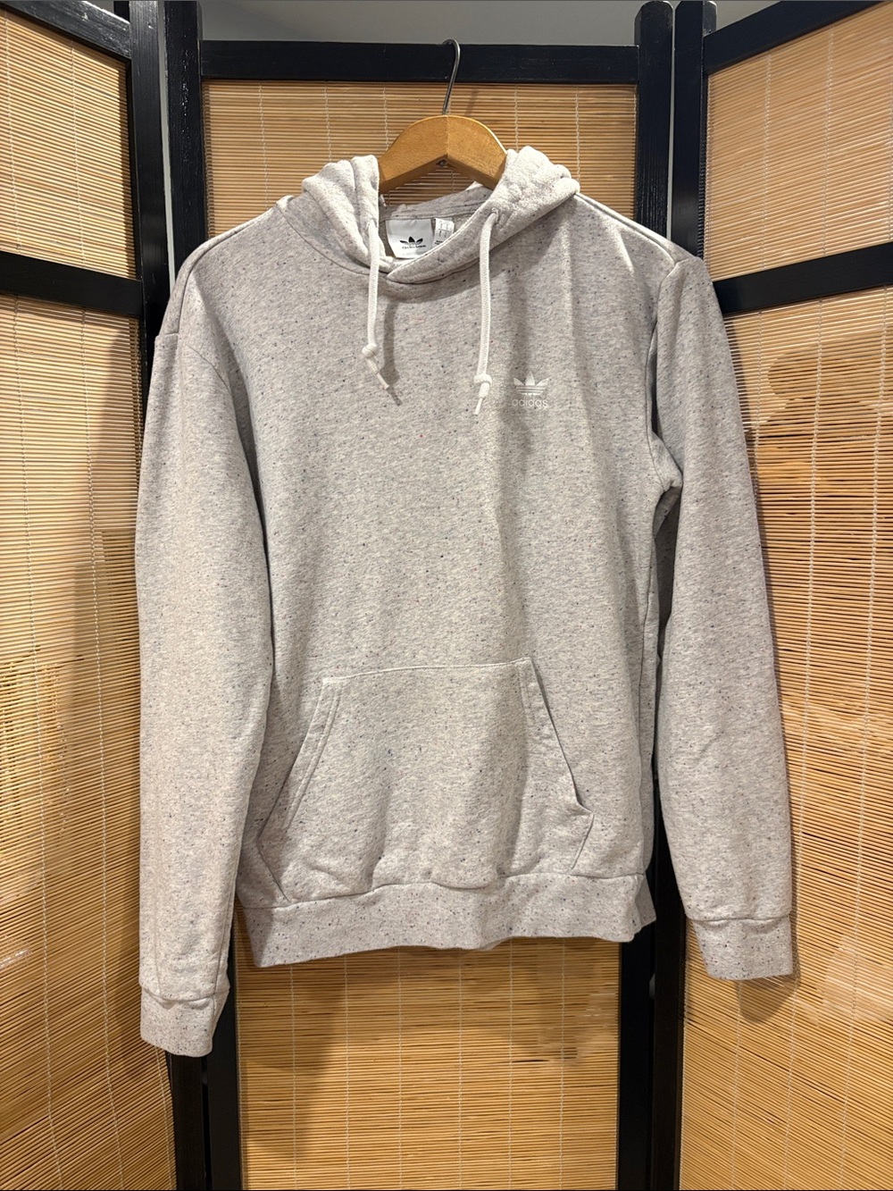 adidas Light Gray Men’s Pullover Hoodie